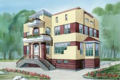 Проект загородного дома № 105/420. Фасады, планировки(анонс).