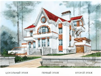 Проект загородного дома № 105/324. Фасады, планировки(анонс).