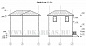 Проект каркасного дома для дачи № 91/4. Разрез.