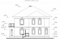 Бесплатный проект двухэтажного дома из пеноблоков 92/60. Вид 5.
